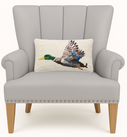 Flying Mallard Hook Pillow