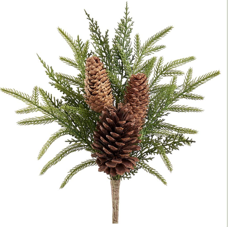 18" Pinecone/ Mixed Pine Spray