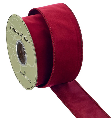 Red Velvet Ribbon 2.5"x 10 yards