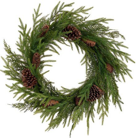 20" Mixed Pinecone Wreath