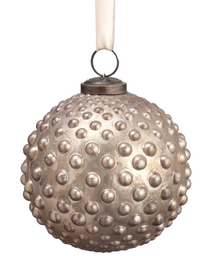 Glass Hobnail Ornament