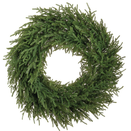 Willow Pine Wreath w LED Twinkle Lights
