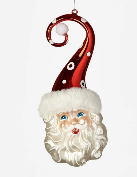 Santa Swirl Hat Ornament