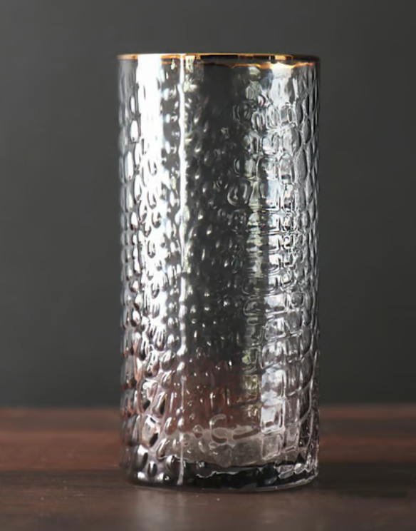 Glass Croc Highball w/ Gold Rim