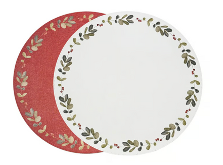 Vida Holly Reversible Round Placemats