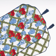 The Poinsettia & Porcelain Reversible Table Runner