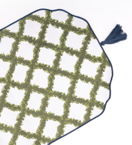 The Poinsettia & Porcelain Reversible Table Runner