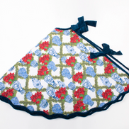 The Poinsettia & Porcelain Tree Skirt