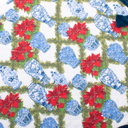 The Poinsettia & Porcelain Tree Skirt
