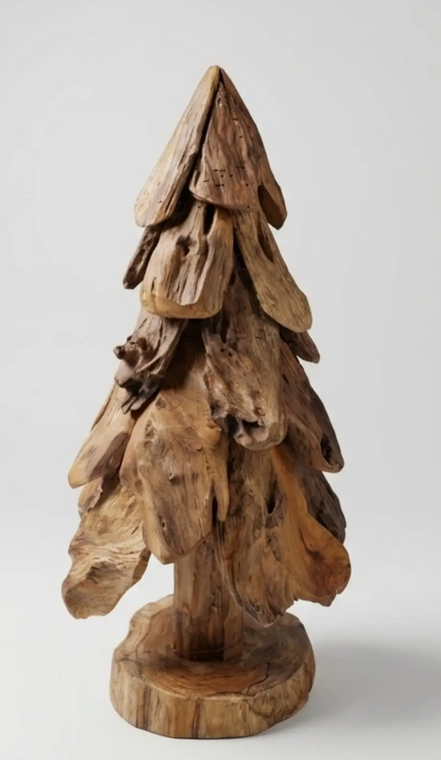 Hand Crafted Teakroot Christmas Tree
