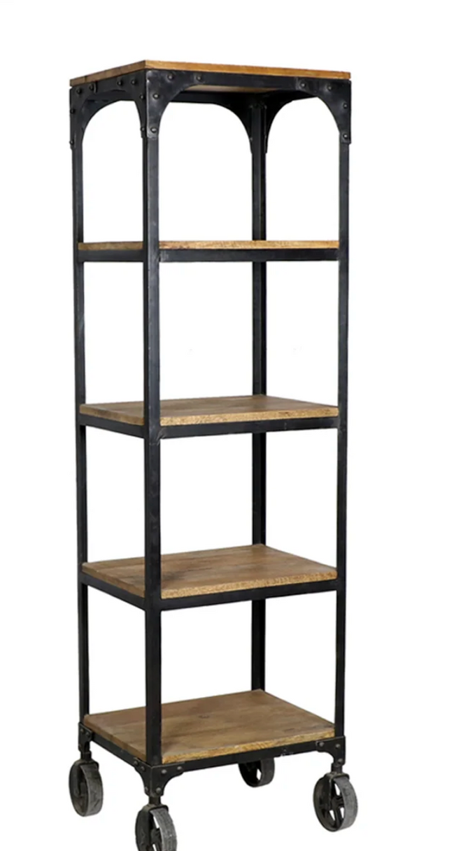 The Foundry Rolling Bookshelf