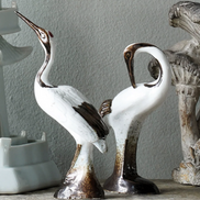The Imperial Crane Ceramic Sculptures