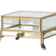 The Belle Époque Glass Display Case with Drawer