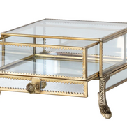 The Belle Époque Glass Display Case with Drawer