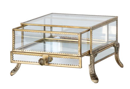 The Belle Époque Glass Display Case with Drawer