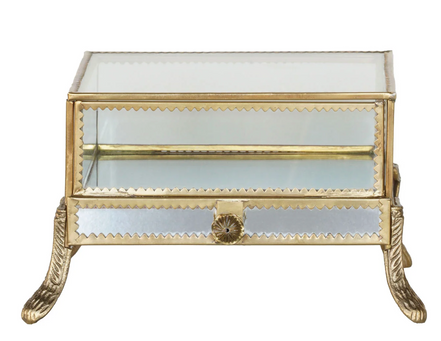 The Belle Époque Glass Display Case with Drawer