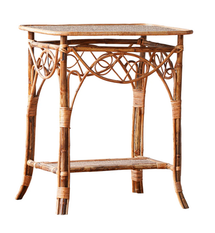 The Waverly Rattan Side Table