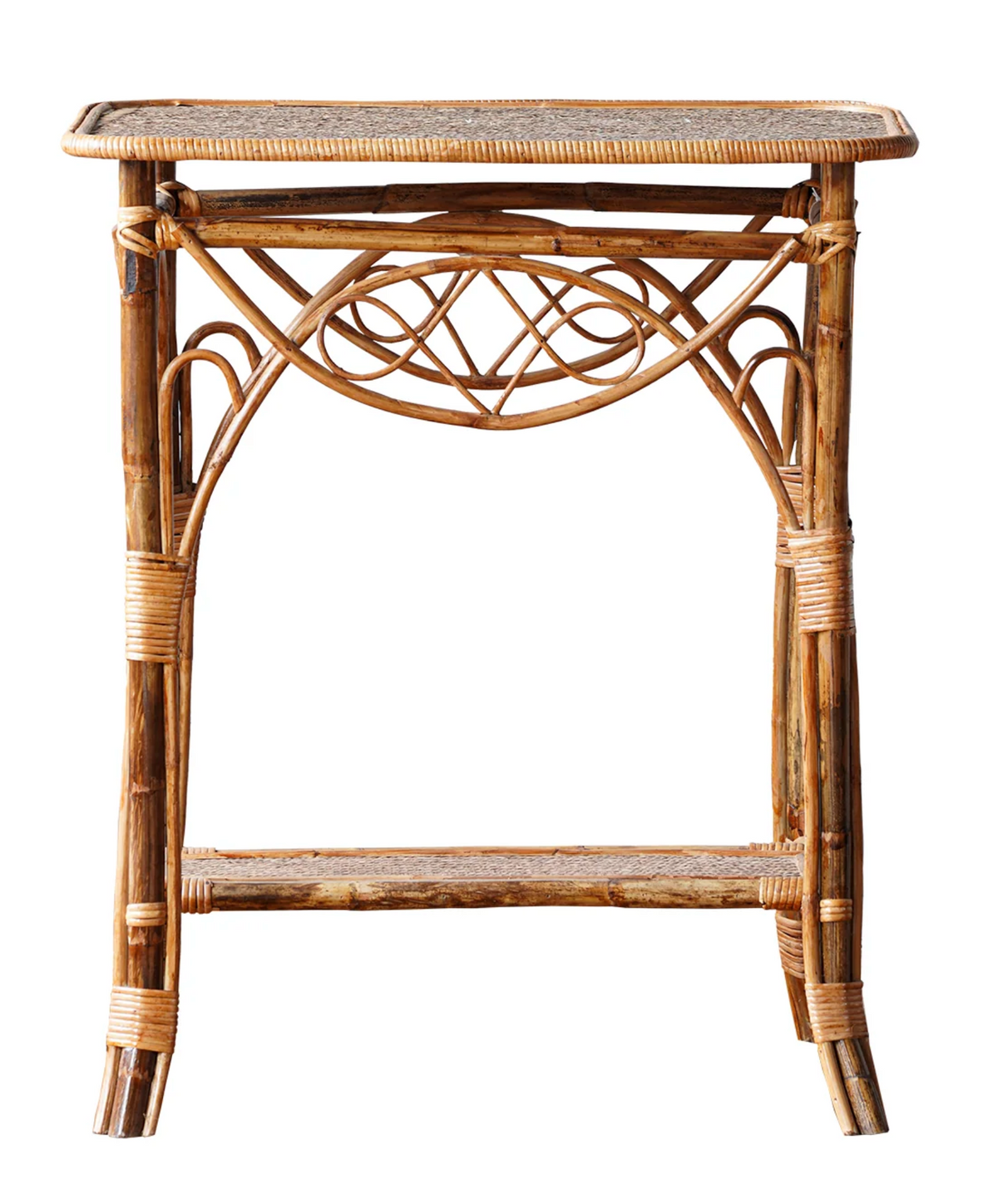 The Waverly Rattan Side Table