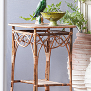 The Waverly Rattan Side Table