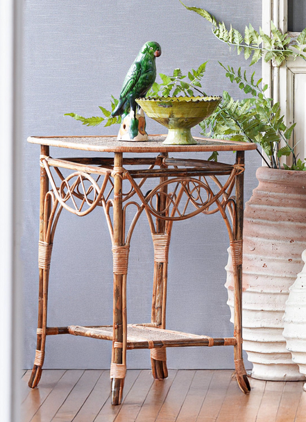 The Waverly Rattan Side Table
