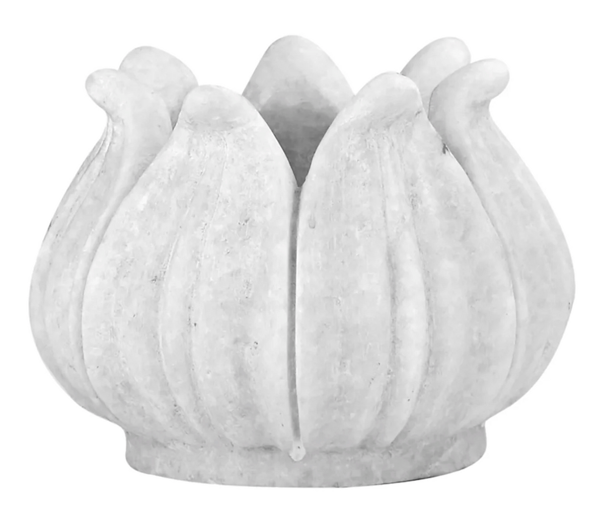The Fleur de Lotus Marble Planter