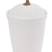 White Lidded Pumpkin Dish