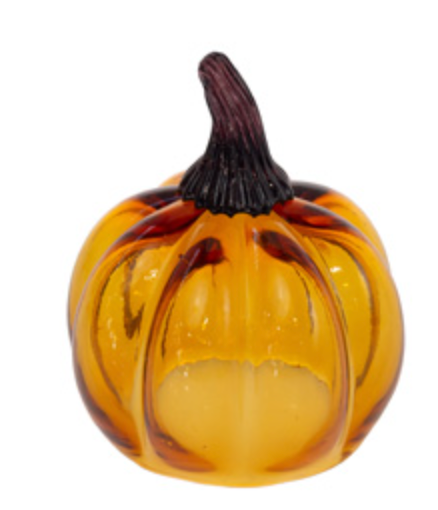 Amber Glass Pumpkin Collection