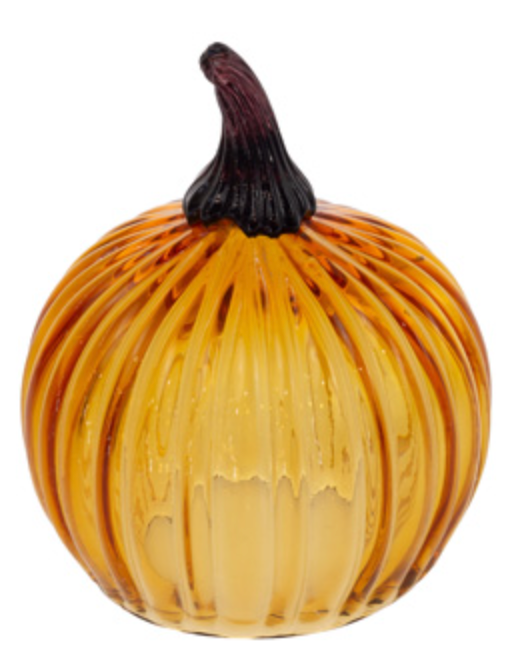Amber Glass Pumpkin Collection