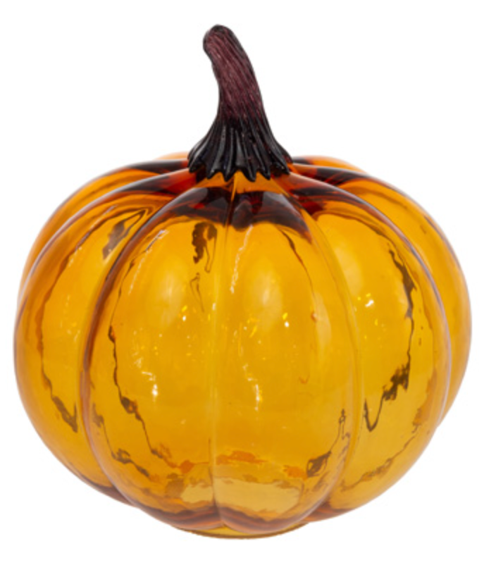 Amber Glass Pumpkin Collection