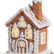 Lighted Gingerbread House Ornament