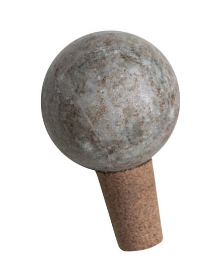 Marble & Cork Bottle Stopper