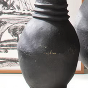 Paper Mache Oval Urns