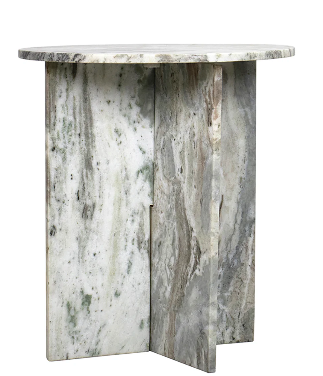 Milan Marble Round Accent Table