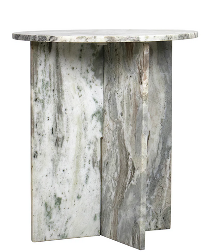 Milan Marble Round Accent Table