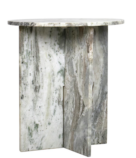 Milan Marble Round Accent Table