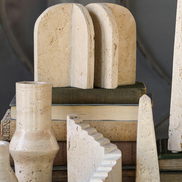 Jerusalem Stone Bookend Pair