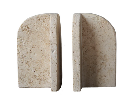 Jerusalem Stone Bookend Pair