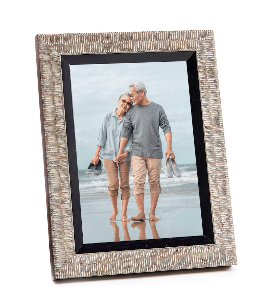Textured Grey Photo Frame
