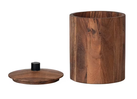 Acacia Wood Container w/ Lid