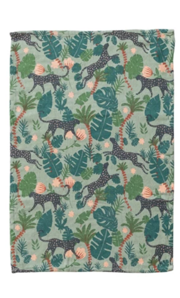 Cotton Double Cloth Kitchen Towel with Animal Pattern