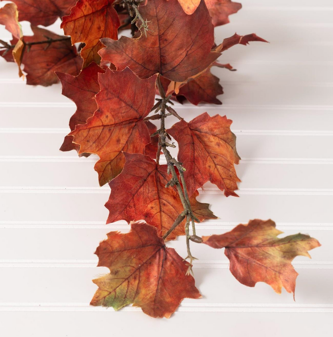 Orange Maple Leaves