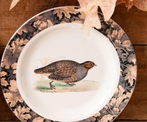 Vintage Quail Plates