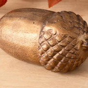 Brass Finish Acorn Accents