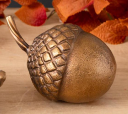 Brass Finish Acorn Accents