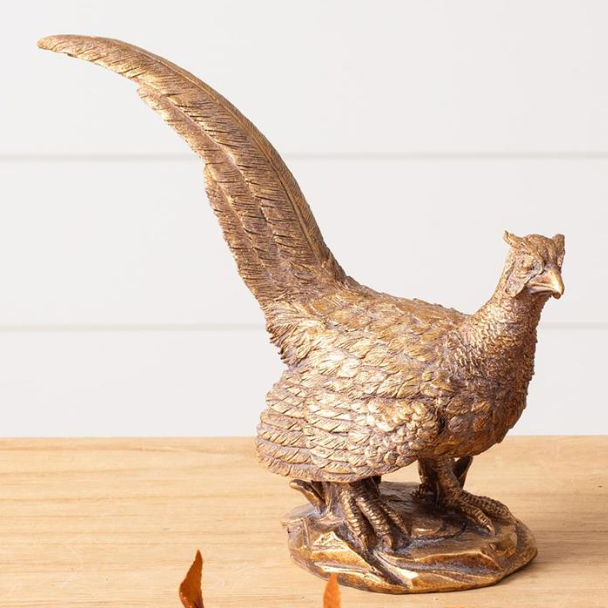 Gold Pheasant Figurines