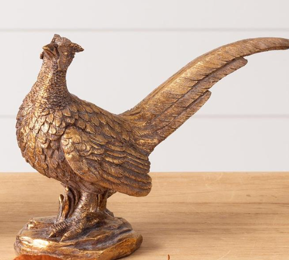 Gold Pheasant Figurines