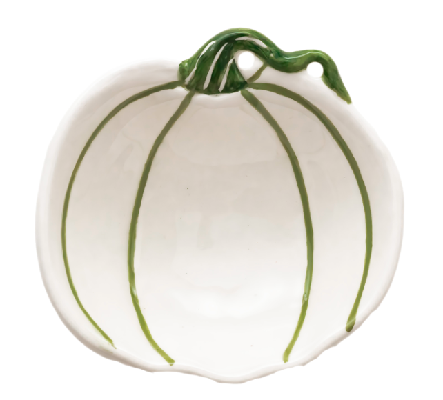 Green & White Pumpkin Serve Ware Collection
