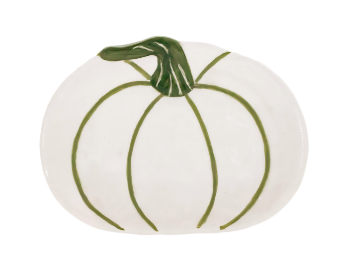 Green & White Pumpkin Serve Ware Collection