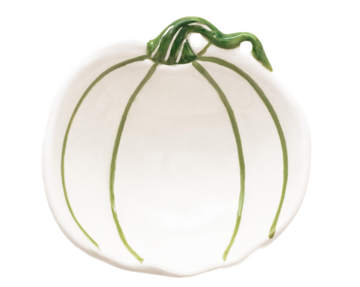 Green & White Pumpkin Serve Ware Collection