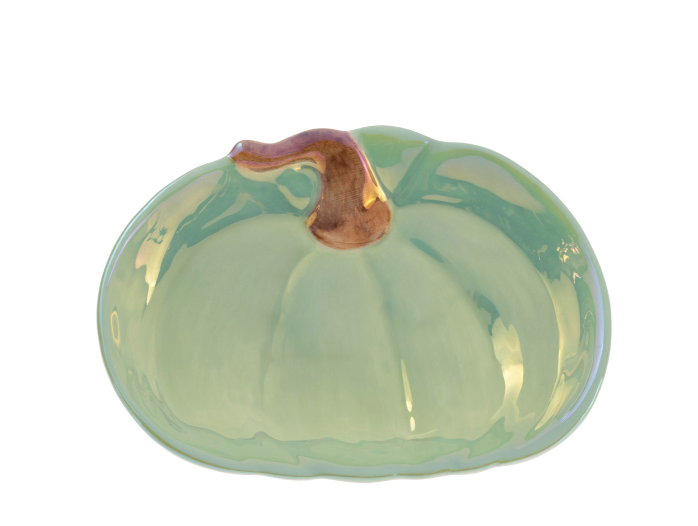 Lustrous Orange Pumpkin Plate